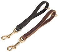 Leather Snap Tab 10 inch LEASH for Amstaff