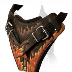 Super Durable Leather Dog Harness With Stitching And  Riveting