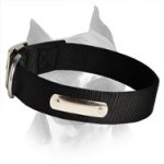 Order Now 2 Ply Amstaff Nylon Dog Collar With Name Tag