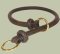 Rolled Leather/Choke Dog Collar 1/4 inch for Amstaff