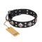 "Smart Geometry" FDT Artisan Studded Leather Amstaff Collar