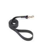 Black Waterproof Amstaff Leash Made of Biothane