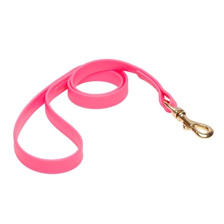 Pink Waterproof Amstaff Leash Made of Biothane