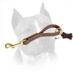 Short Leather Amstaff Dog Pull Tab
