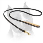 Nappa Padded Amstaff Leather Leash