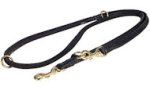 Leather Round Dog Slip Leash For Amstaff Breed Controlling