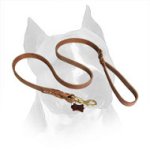 Latigo Leather Amstaff Braided Dog Leash