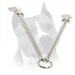 Chrome Plated Amstaff Coupler for Walking 2 Dogs 1/9 inch (3 mm)