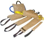 Amstaff Training supplies jute bite tugs set