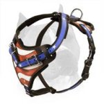 American Flag Dog Harness-USA pride Harness for Amstaff