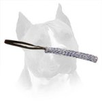 Multimode French Linen Amstaff Puppy Bite Tug with Convenient Handle