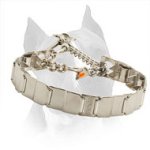 19 inch Neck Tech Stainless Steel Amstaff Pinch Prong Collar