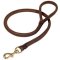 Rolled Leather Amstaff Dog Leash for Walking and Training