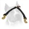 Carefully Stitched Leather Amstaff Coupler for Safe Walking Two Dogs