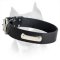 Leather Dog Collar With Id Tag For Your Amstaff Dog Breed