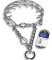 Select Chrome Pinch Prong Collar w/h Quick Release-Amstaff training - 3.25mm (1/8 inch) link diameter