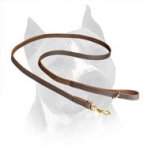 Super Convenient Amstaff Lead Made of Carefully Stitched Leather