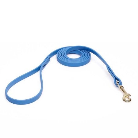 Amazing Blue Biothane Amstaff Leash for Walking, Tracking