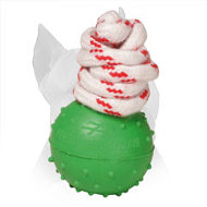 'Joy & Train' Ribbed Rubber Amstaff Ball for Water Activities - Small