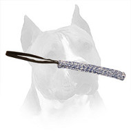 Multimode French Linen Amstaff Puppy Bite Tug with Convenient Handle