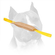 Leather Amstaff Bite Tug with 2 Nylon Handles
