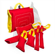 French Linen Amstaff Bite Training Set of 7 Tugs