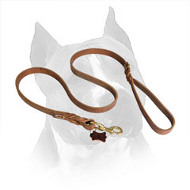 Latigo Leather Amstaff Braided Dog Leash