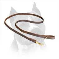 Super Convenient Amstaff Lead Made of Carefully Stitched Leather