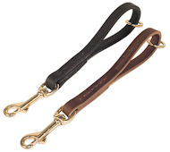 Leather Snap Tab 10 inch LEASH for Amstaff