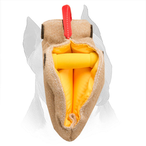 Amstaff Jute Bite Developer with Round Padded Handles