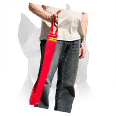 French Linen Bite Rag For Amstaff With Nylon Loop