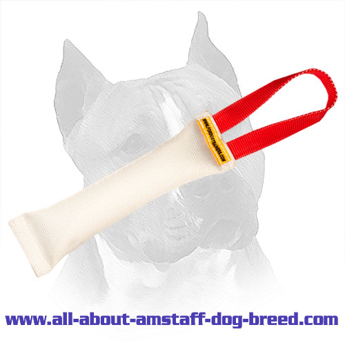Amstaff Fire Hose Bite Training Tug with Nylon Handle