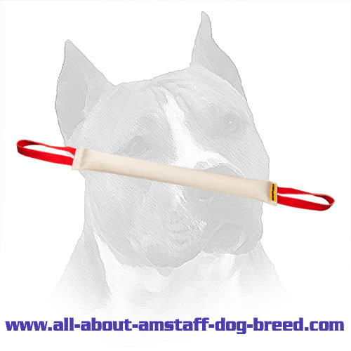 Fire Hose Bite Amstaff Tug with Nylon Loops