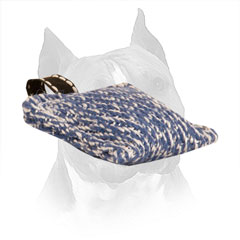 French Linen Bite Amstaff Tug with Nylon Loop