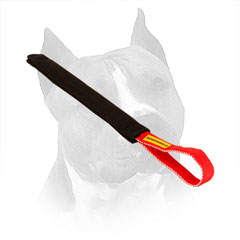 French Linen Bite Tug For Amstaff With Stitched Handle