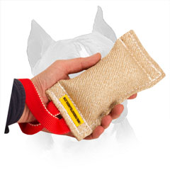 Amstaff Jute Bite Tug With Nylon Handle
