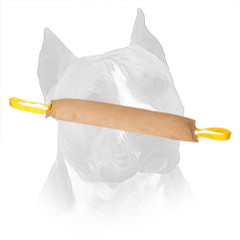 Amstaff Leather Bite Tug With Nylon Handles