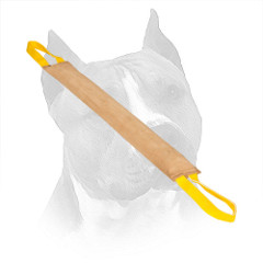 Amstaff Leather Bite Tug With Nylon Loops