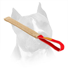 Jute Amstaff Training Tug With Nylon Loop