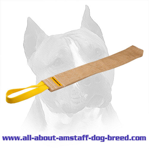 Training Amstaff Jute Rag With Wide Bite Area