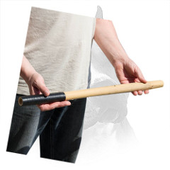 Covered Tape Grip Handle Of Bamboo Amstaff Training Stick