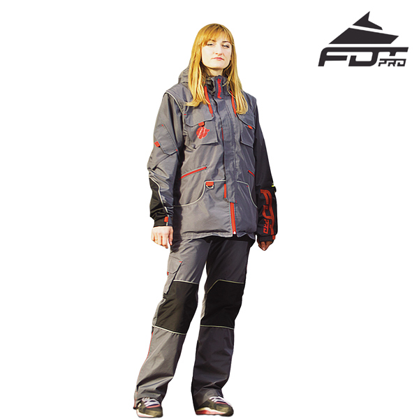 Top Rate Protection Dog Tracking Suit of Grey Color