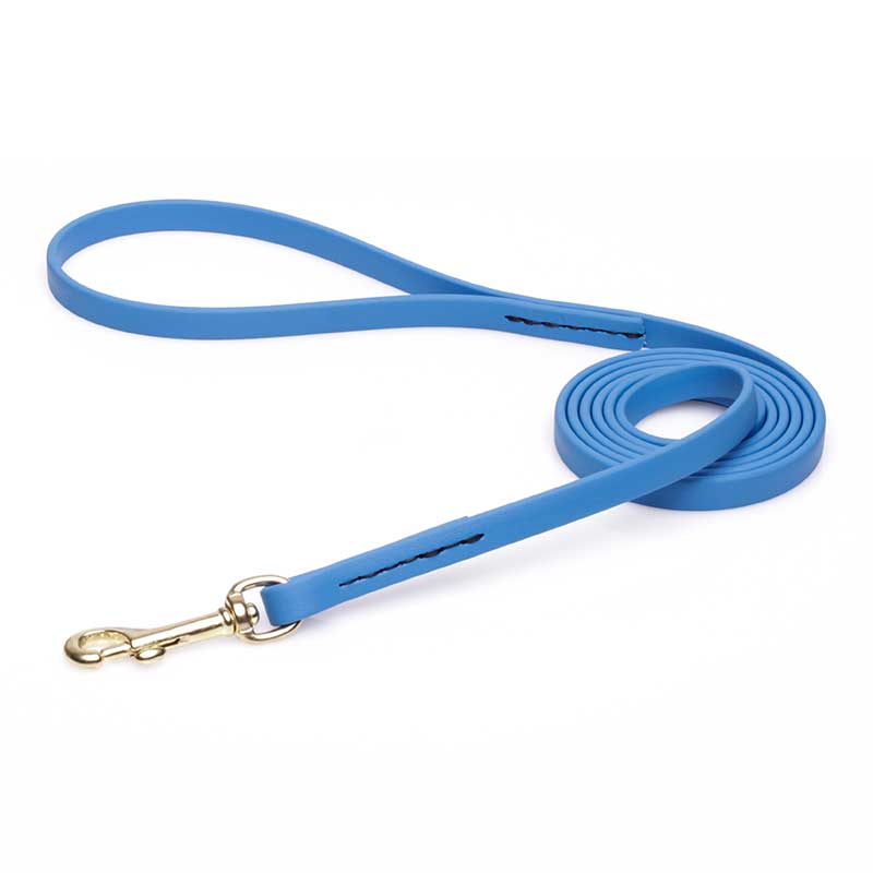 Amazing Blue Biothane Amstaff Leash for Walking, Tracking