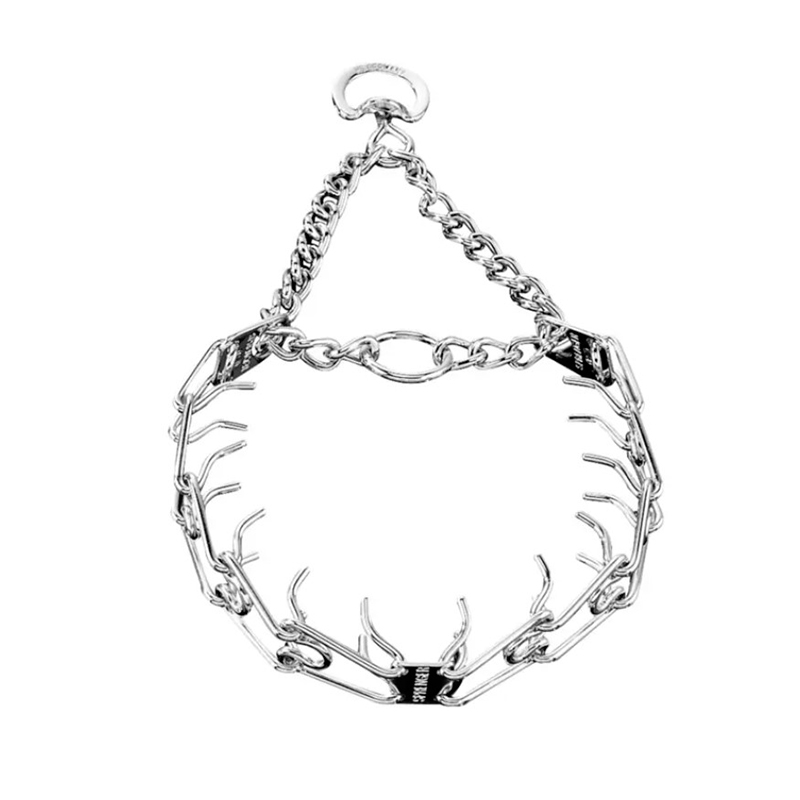 Chrome Plated Prong Collar with Swivel (3 mm x 22 inches) Herm Sprenger - Click Image to Close