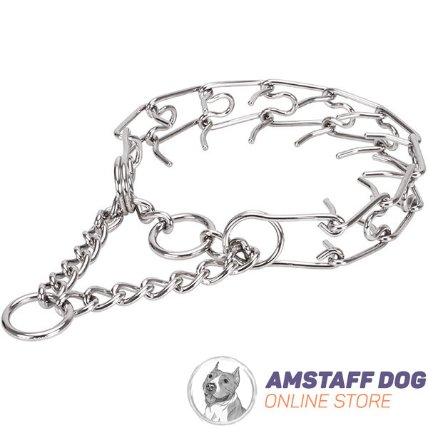Large canines stainless steel dog pinch collar