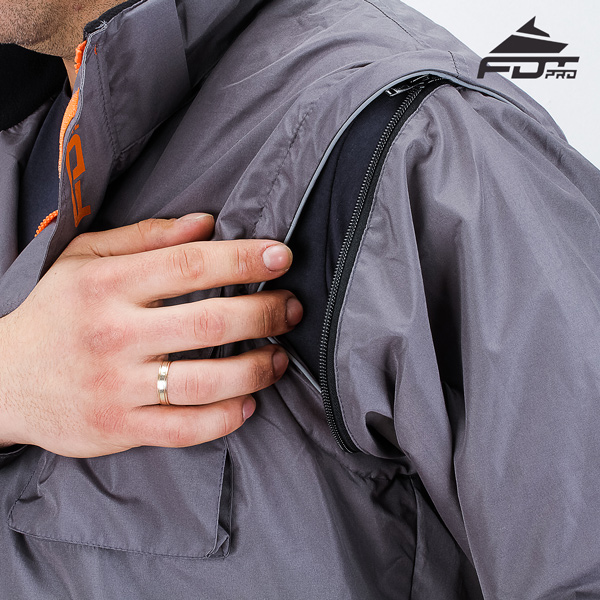 Reliable Zipper on Sleeve for Professional Design Dog Trainer Jacket