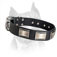 100% Full Grain Natural Leather Dog Collar