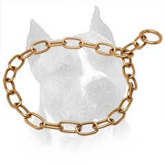 Curogan Chain Amstaff Collar With Choke Effect