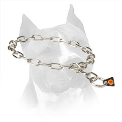 Steel Amstaff Choke Collar Chain Coat Saver