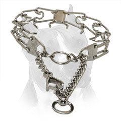 Pinch Amstaff Collar With Steel Chrome Plated Links